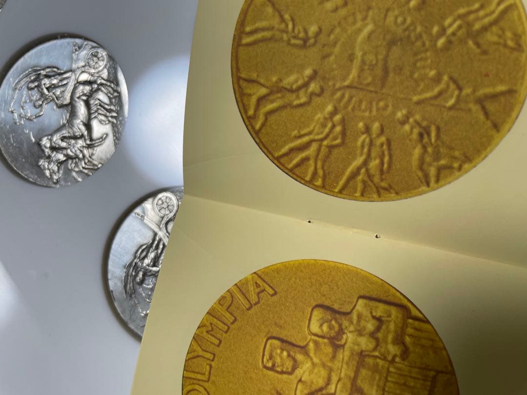 オリンピック参加記念純銀メダル　13枚セット