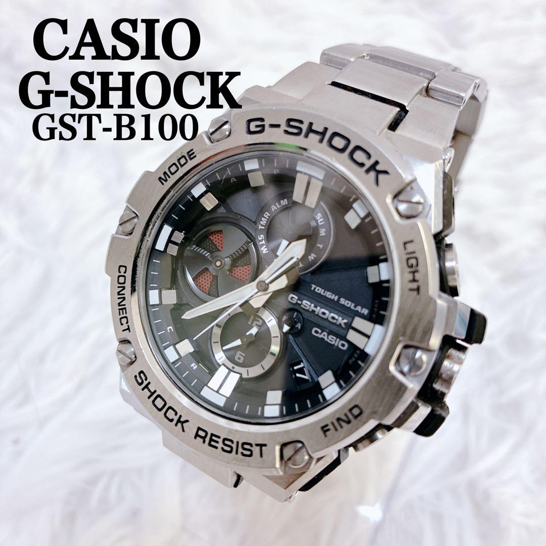 極美品 CASIO G-SHOCK GST-B100 Bluetooth
