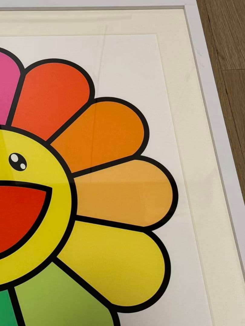 村上隆 版画 レインボーお花にっこりね！ED100