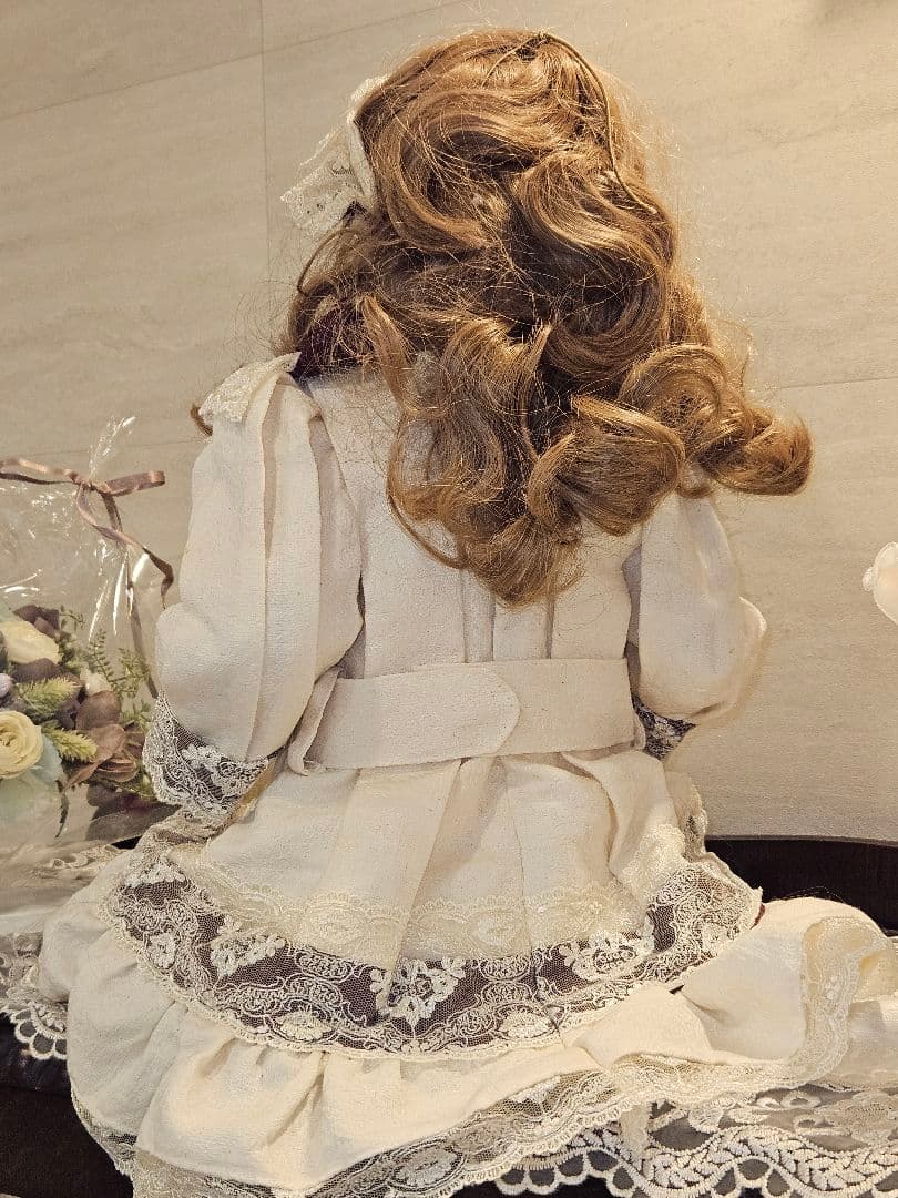 ジュモー❀Bebe Jumeau ブルーグレーの瞳　ビスクドール　リプロ