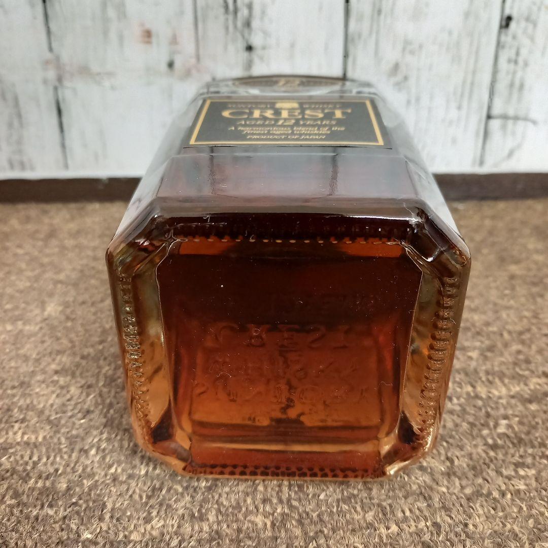 【未開封】サントリーウイスキー CREST 12年 初期ボトル 黒キャップ