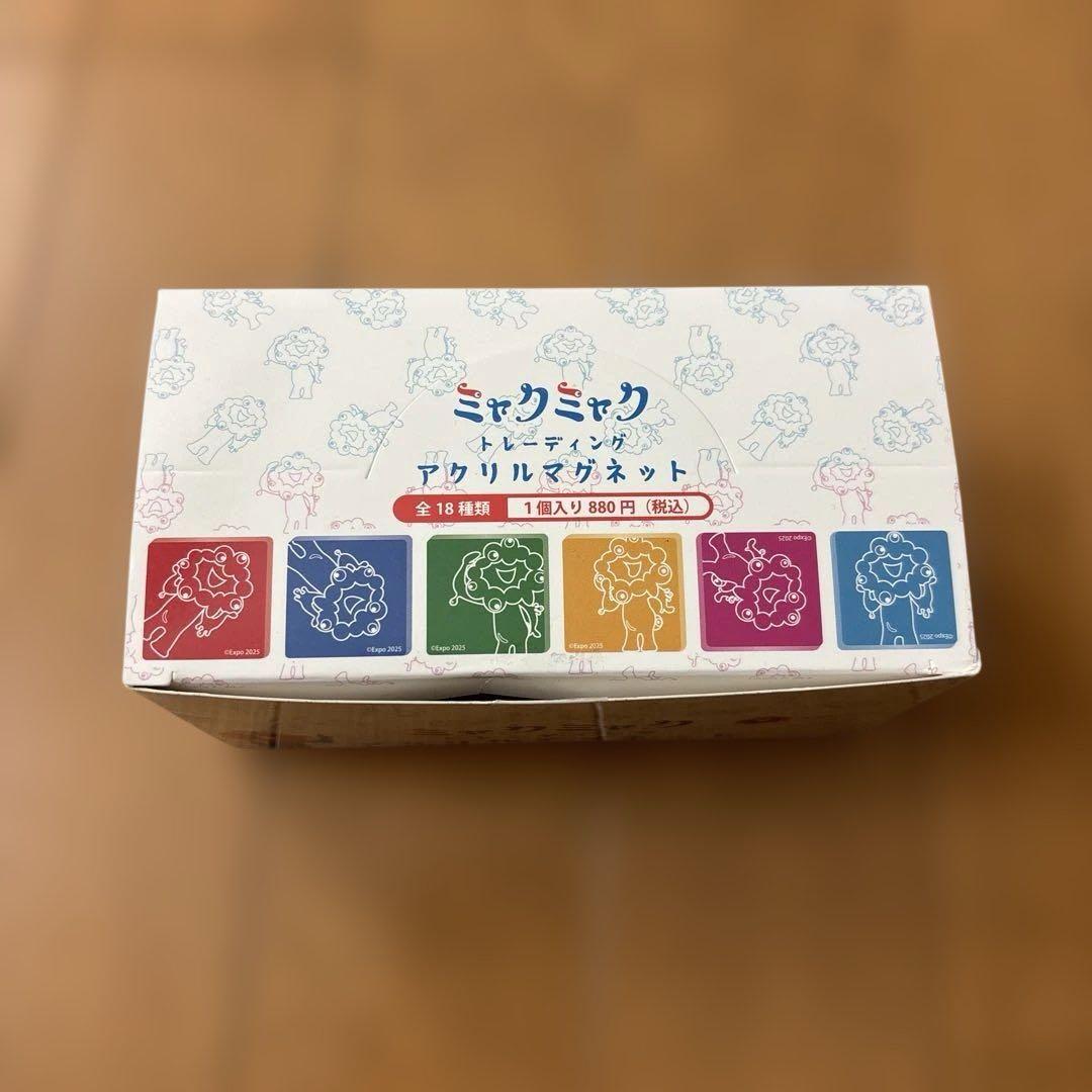 新品未開封BOX ミャクミャク トレーディング アクリルマグネット 2025