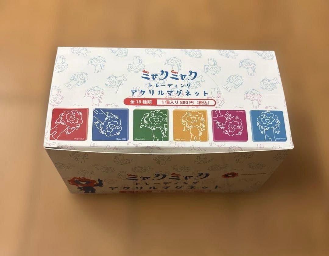 新品未開封BOX ミャクミャク トレーディング アクリルマグネット 2025