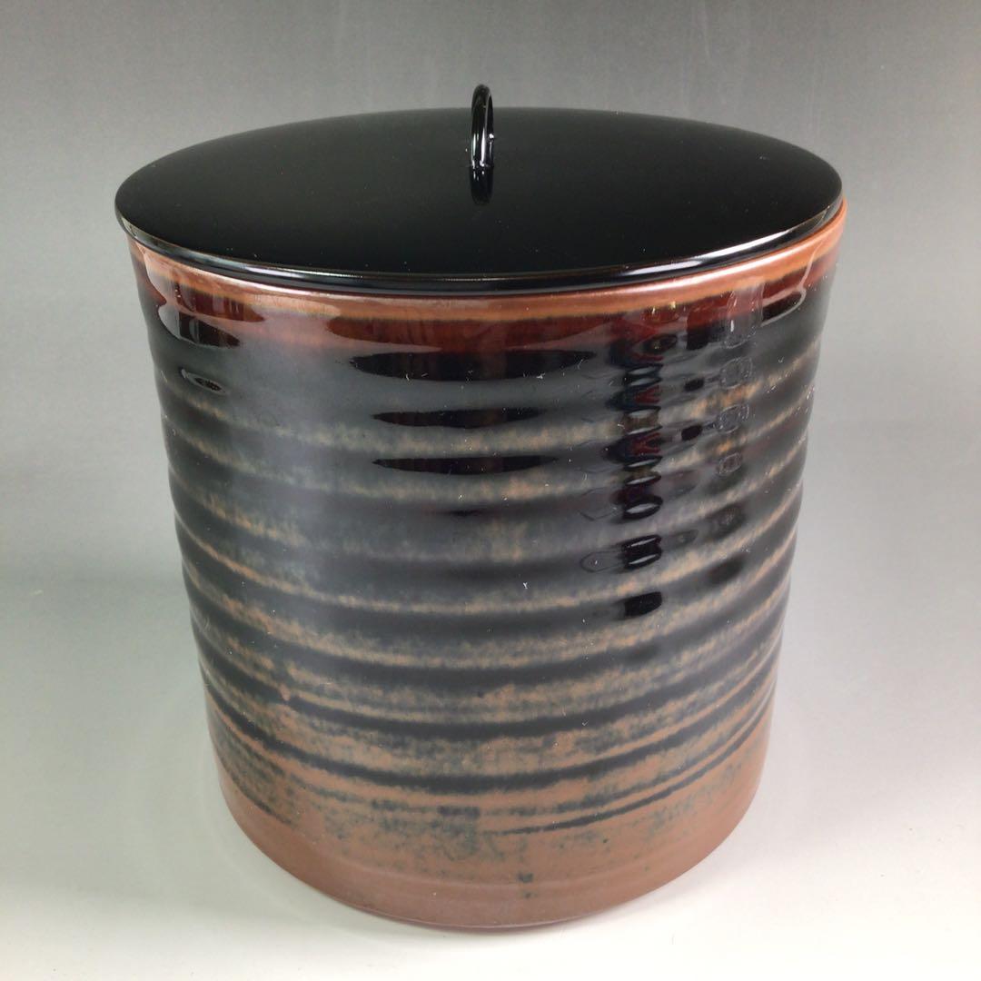 Ｒ４１４　水指　『加藤陶芳造』『大徳寺　松長剛山　箱書』『古瀬戸水指』　共箱