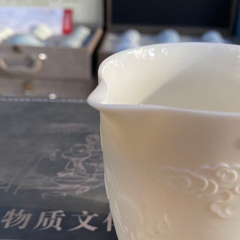 中国茶器 浮彫り龍紋功夫茶器セット 新品未使用