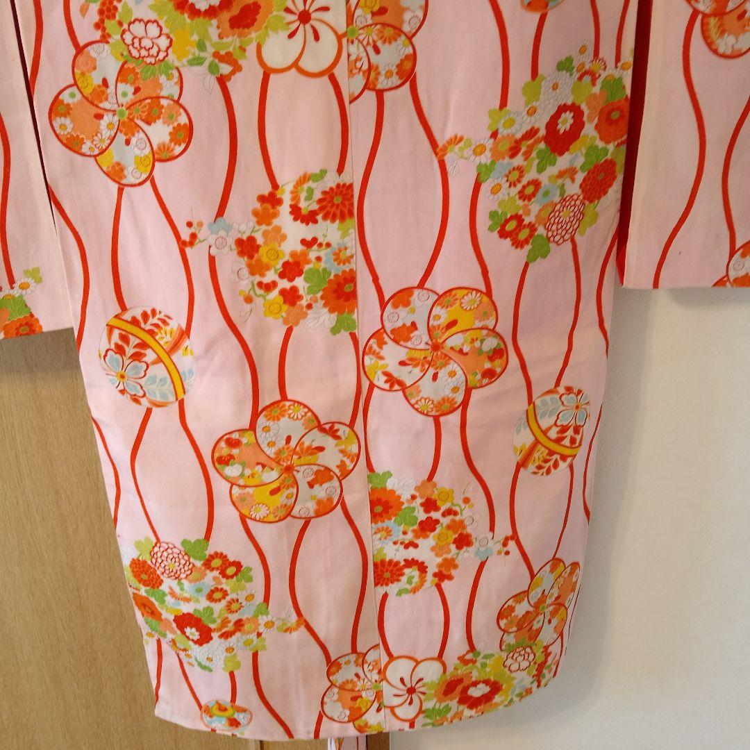 ゴ*ラ様 七五三　アンティーク　女の子着物　正絹　保管品