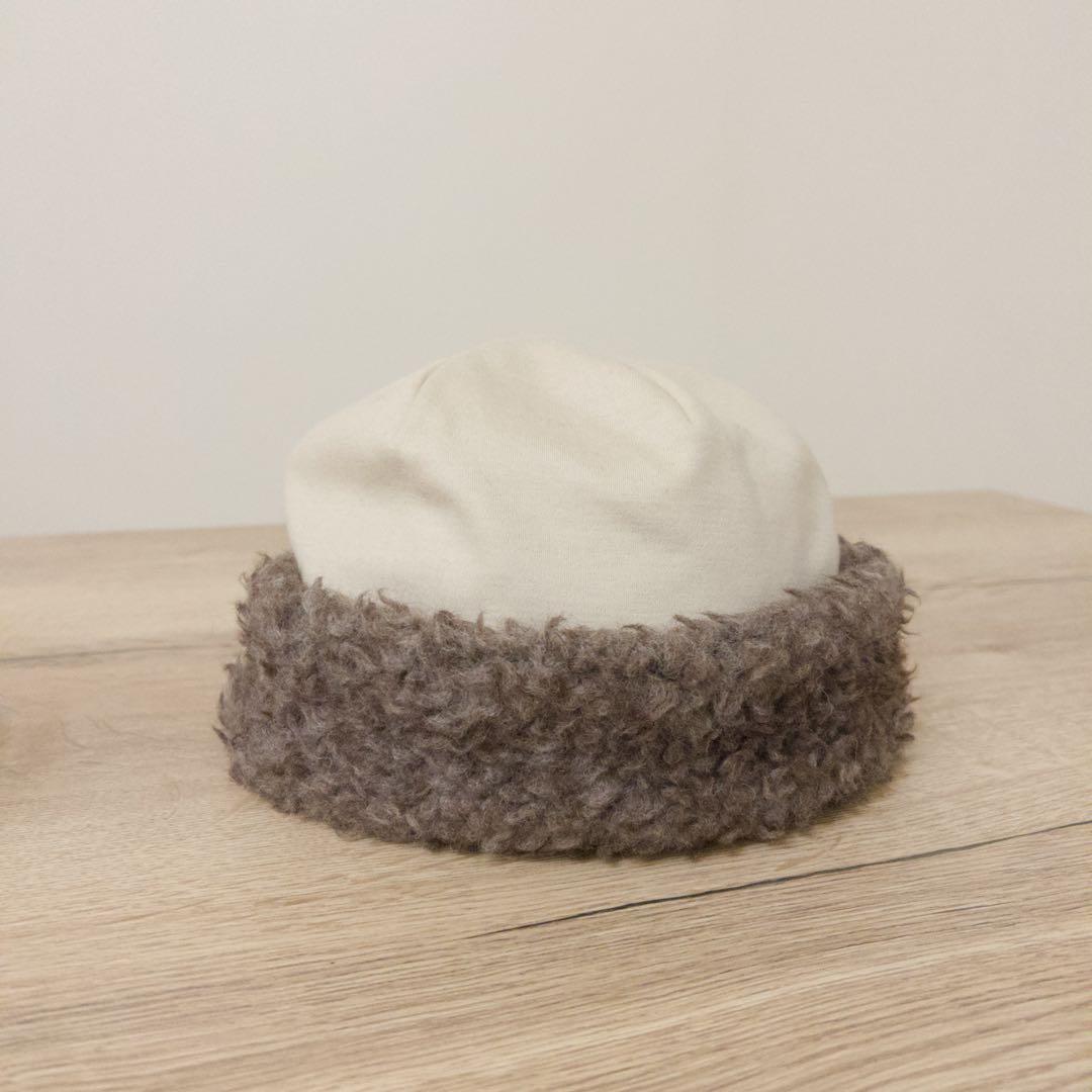 mature ha. ボアキャップ ボア ホワイト ベージュ