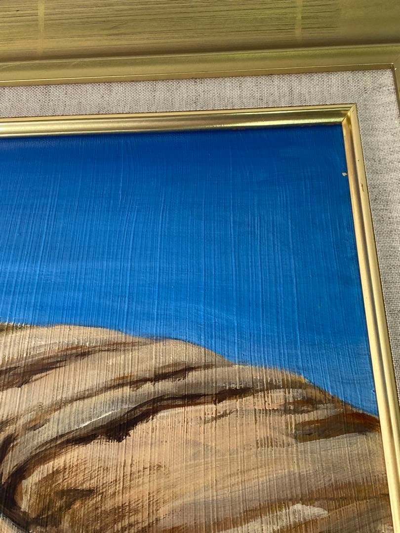 1889❣️ アブ・シンベル大神殿　油絵