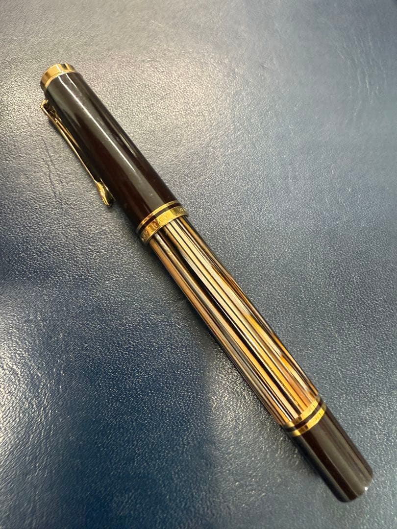 ペリカンスーベレーン M400 万年筆 (茶縞) M400BRW Fサイズ
