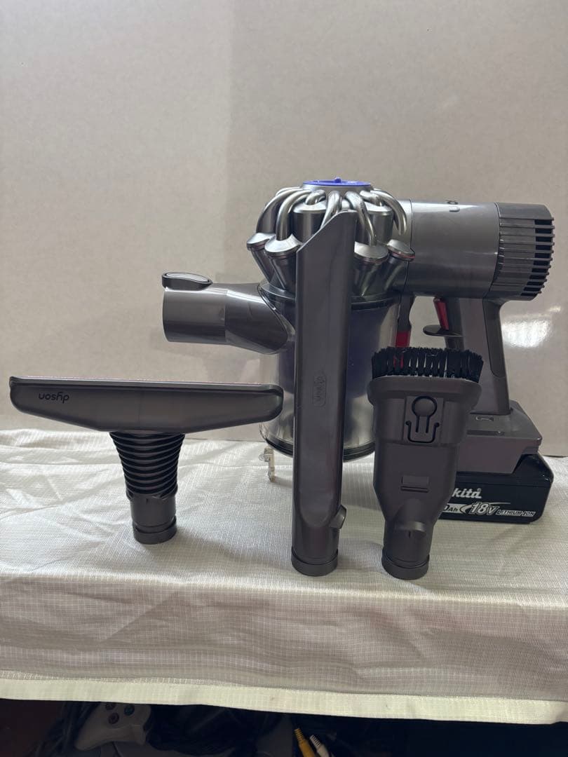 ダイソンマキタ18V仕様　マキタ18Vバッテリーにて駆動