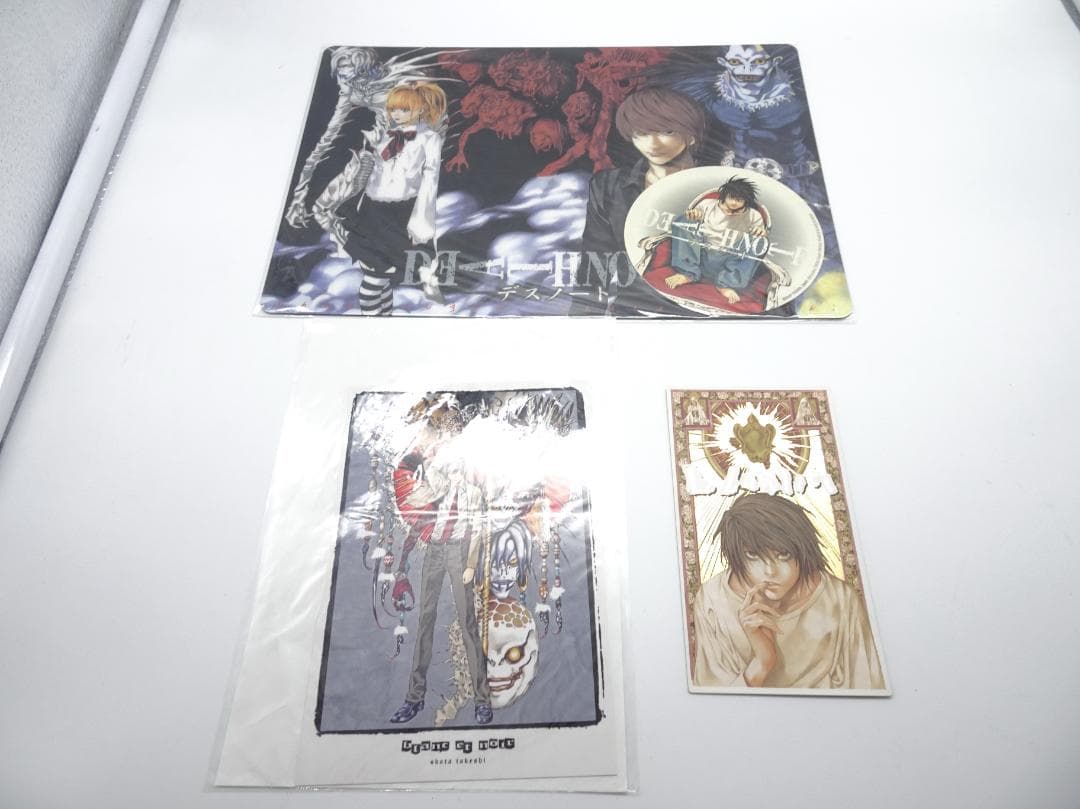 初版 小畑健 Blanc et Noir 画集 特典3枚＋ポストカード