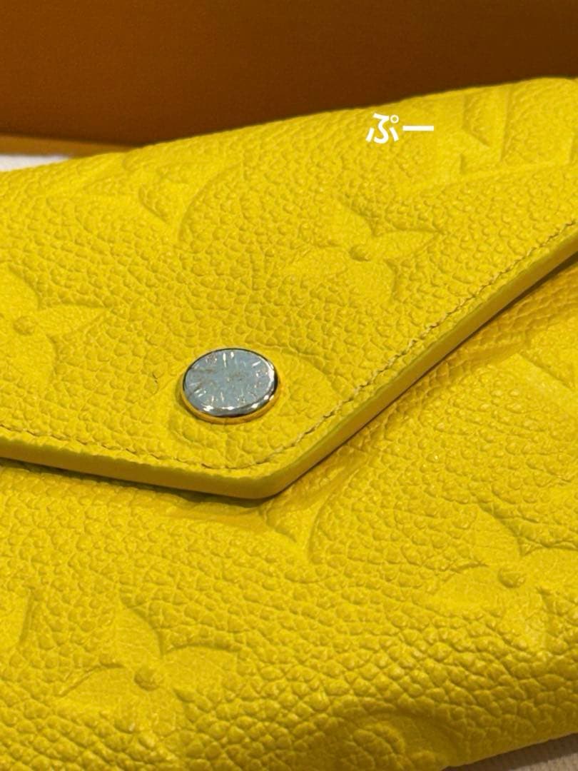 ルイヴィトン　ポルトフォイユ・ヴィクトリーヌ 三つ折り財布 イエロー　未使用品！
