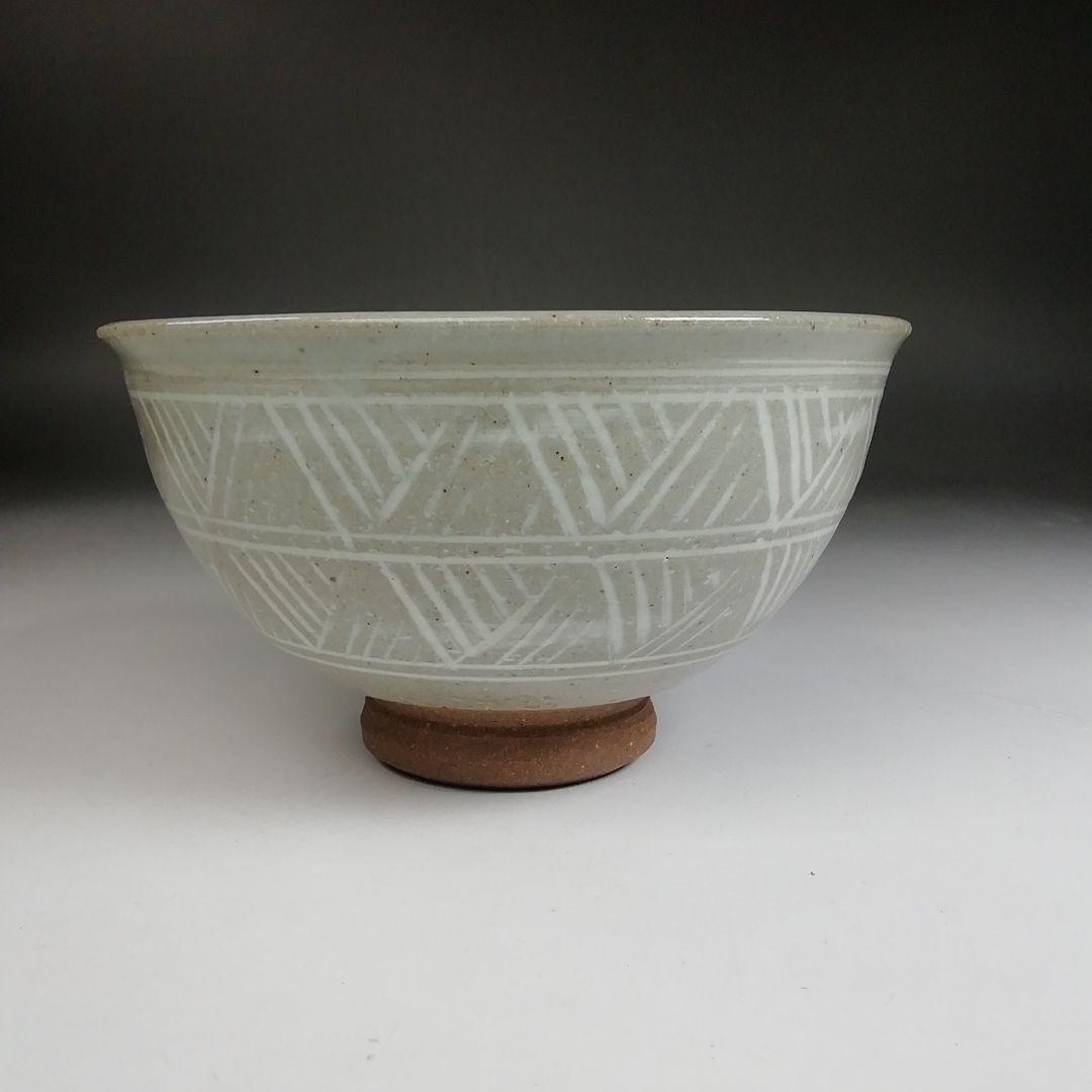 Ｔ９２０　数茶碗　十客『三島　数茶碗』『阿漕窯　翠峯 造』　共箱　茶道具