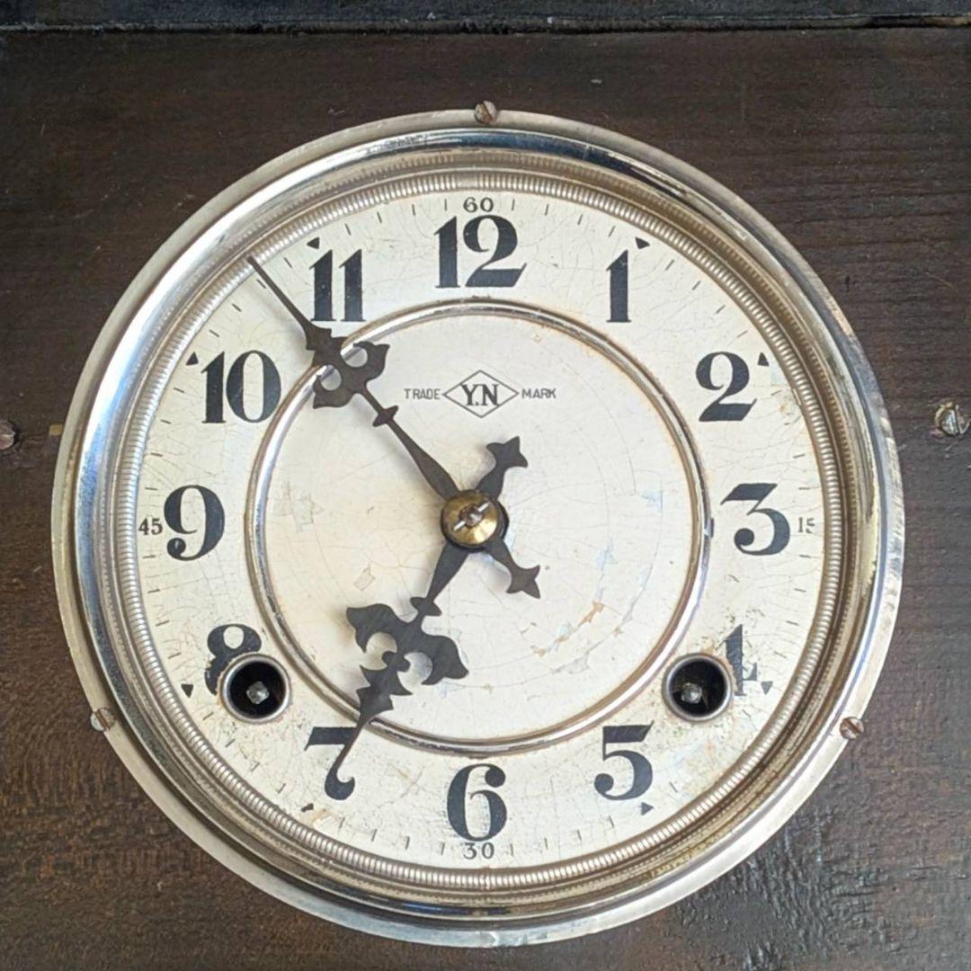 古時計　アンティーク掛時計　宮型掛時計　振り子時計