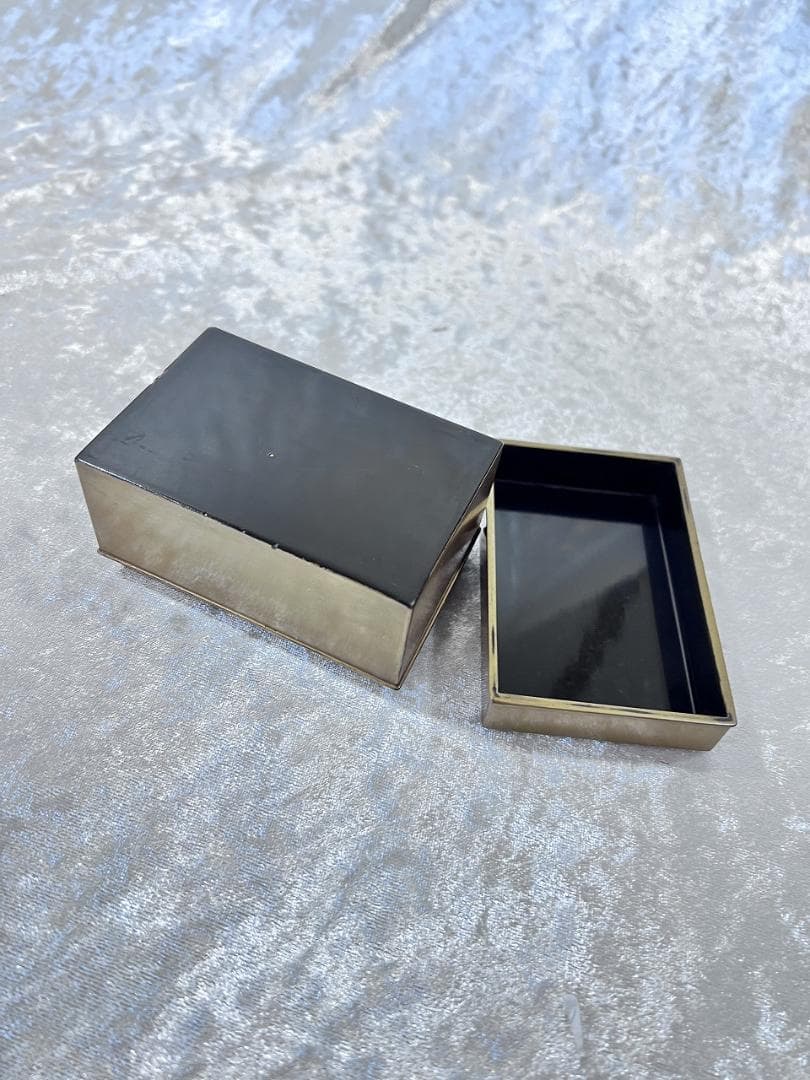 金蒔絵山水紋香箱　江戸期　合せ箱　金銀 漆器