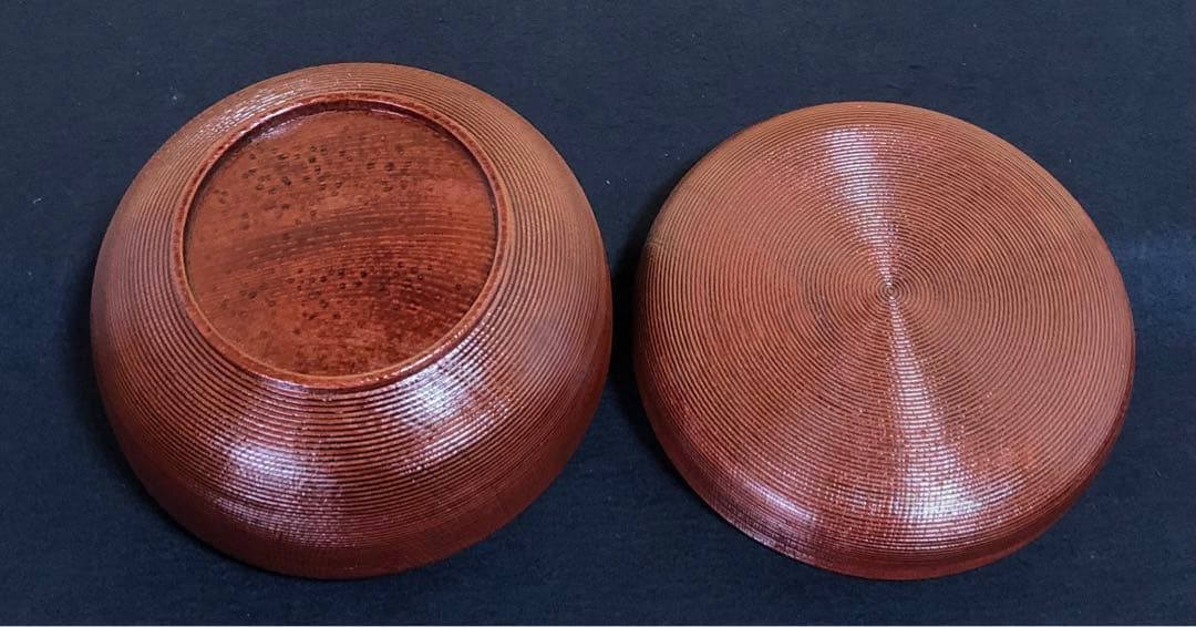 《R》輪島塗 糸目 食籠 喰籠 菓子器 塗師 静峰 共布 共箱 260116き4