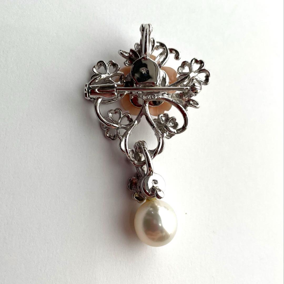 ギンザ・タナカ ブローチ 白蝶真珠 入学式 卒業式 検索用-あこや真珠-ミキモト
