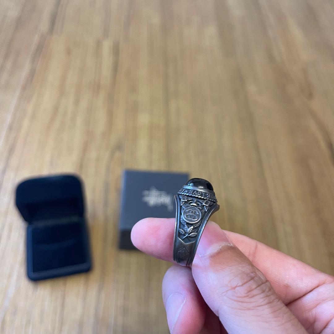 超希少！STUSSY x JAM  MADE RING オニキス