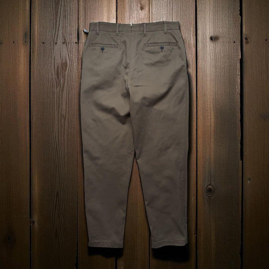 美品 THE GIGI ザ ジジ 上質コットン 1プリーツ ワイドパンツ 48