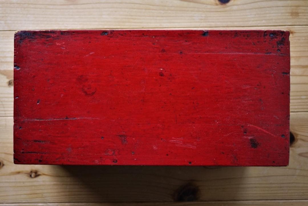 赤塗木箱　バニティージュエリーボックス　双喜吉祥図案　祝結婚記念　中国