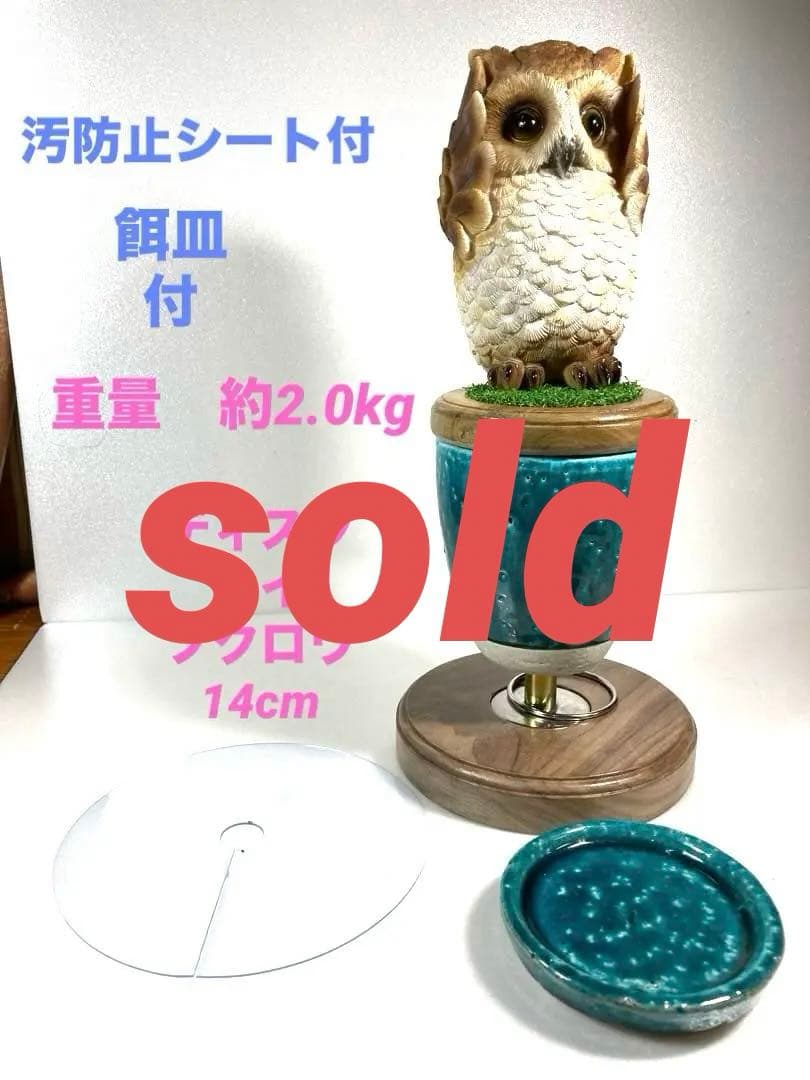 極　小型猛禽（ターコイズ）ブロック、パーチ（汚れ保護シート付）