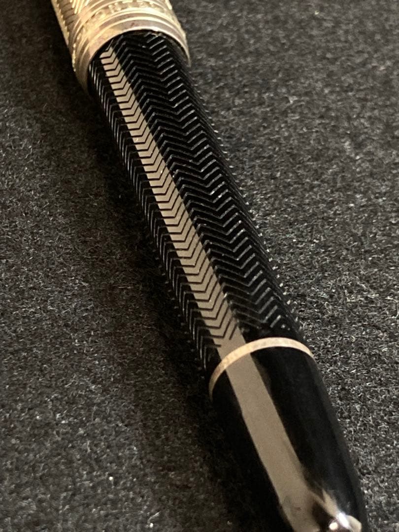 モンブラン 万年筆 ソリテール 146 ドゥエ シルバーバーリー ペン先18K