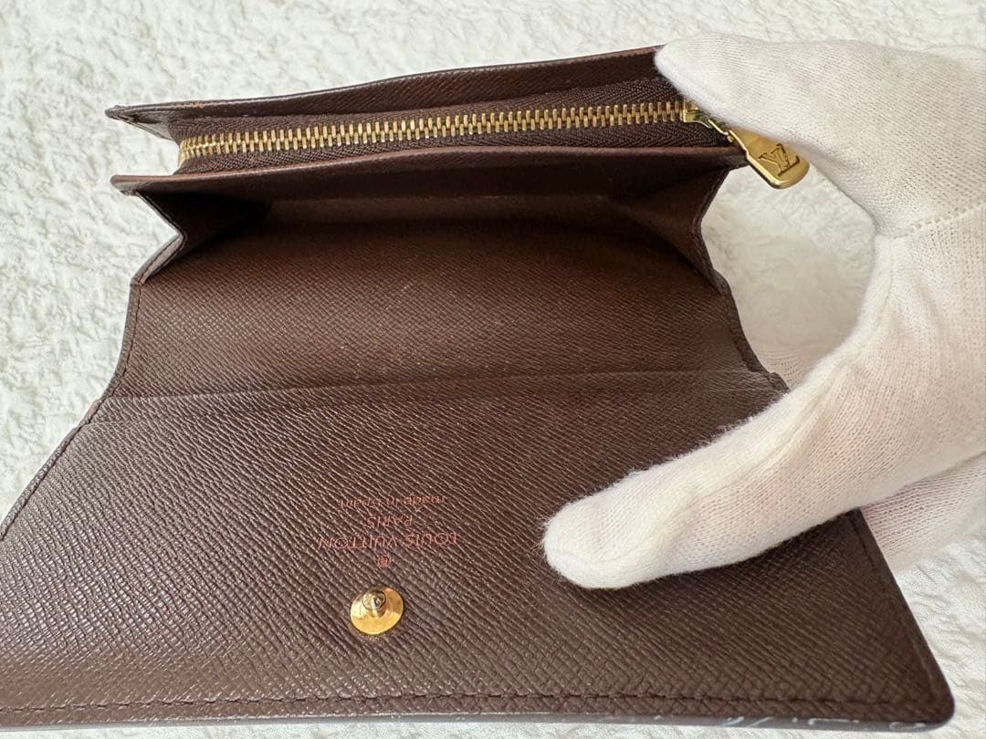 Louis Vuitton ルイ・ヴィトン ダミエ 二つ折り財布　トレゾール