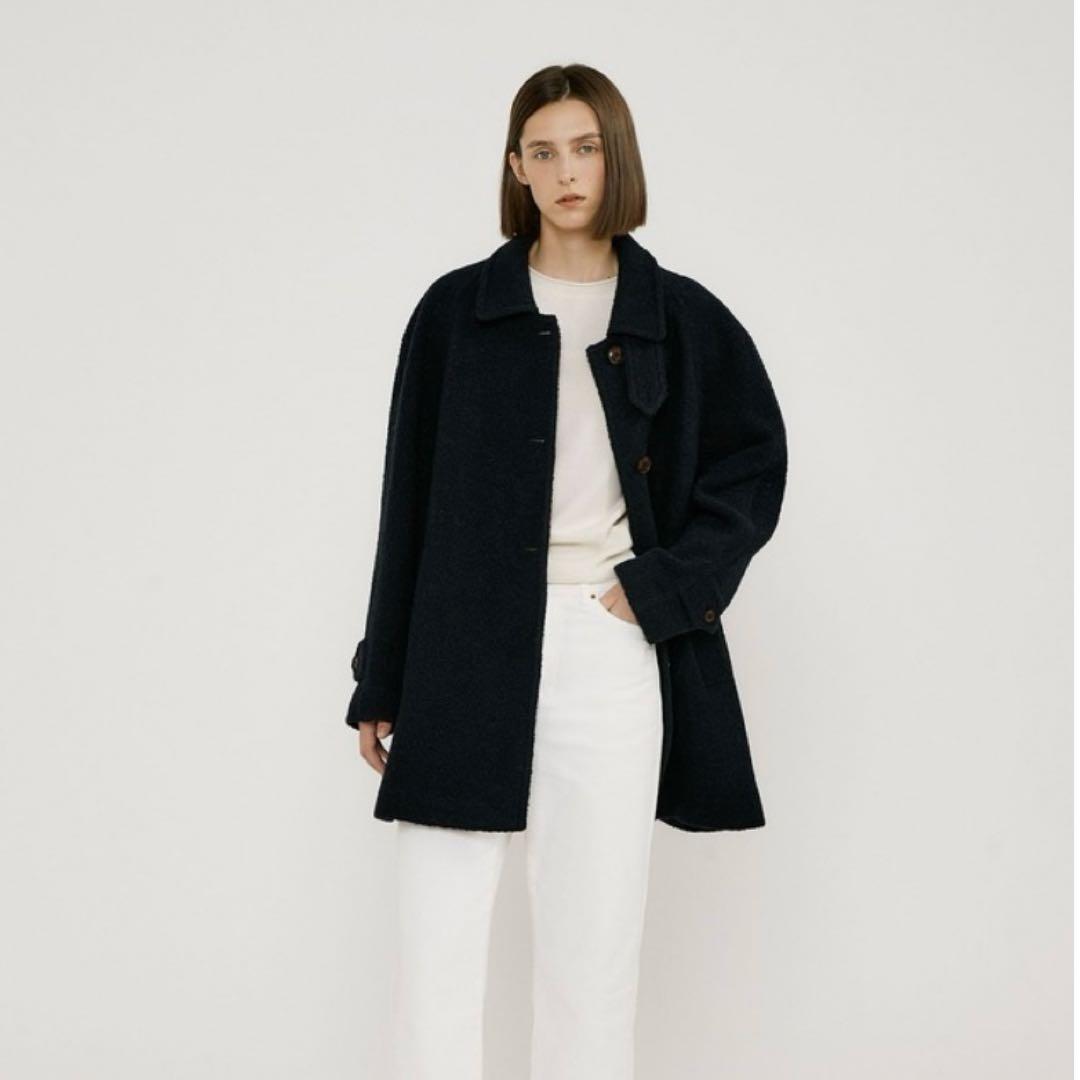 最終値下げ出品12／24までhacer アルパカハーフコート