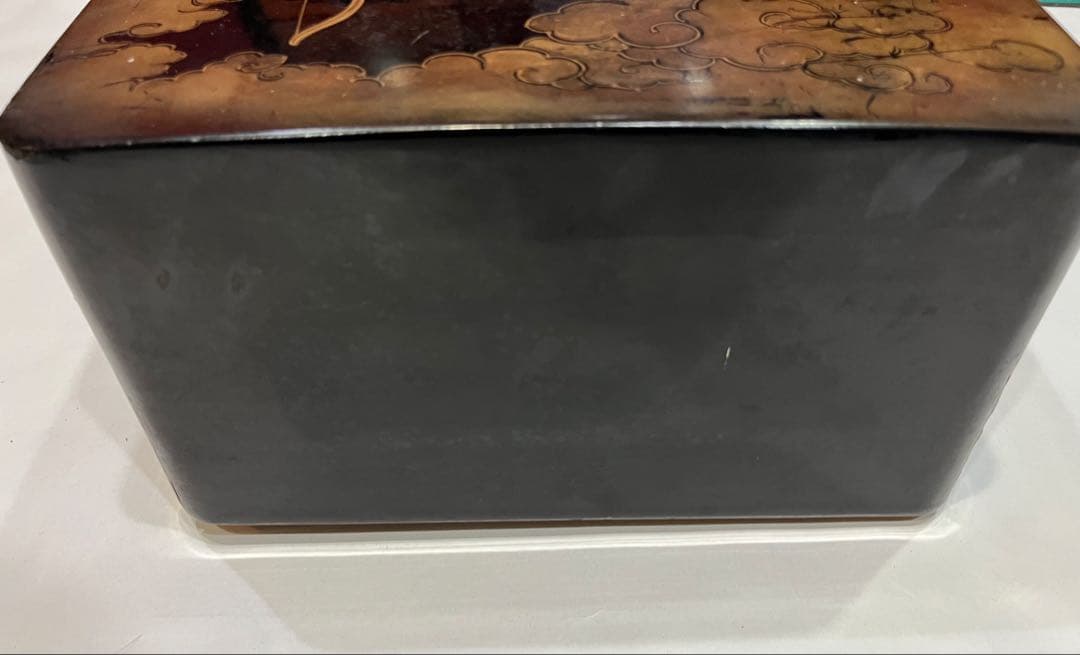 \"希少\" 塗物　蒔絵　お経　本　箱