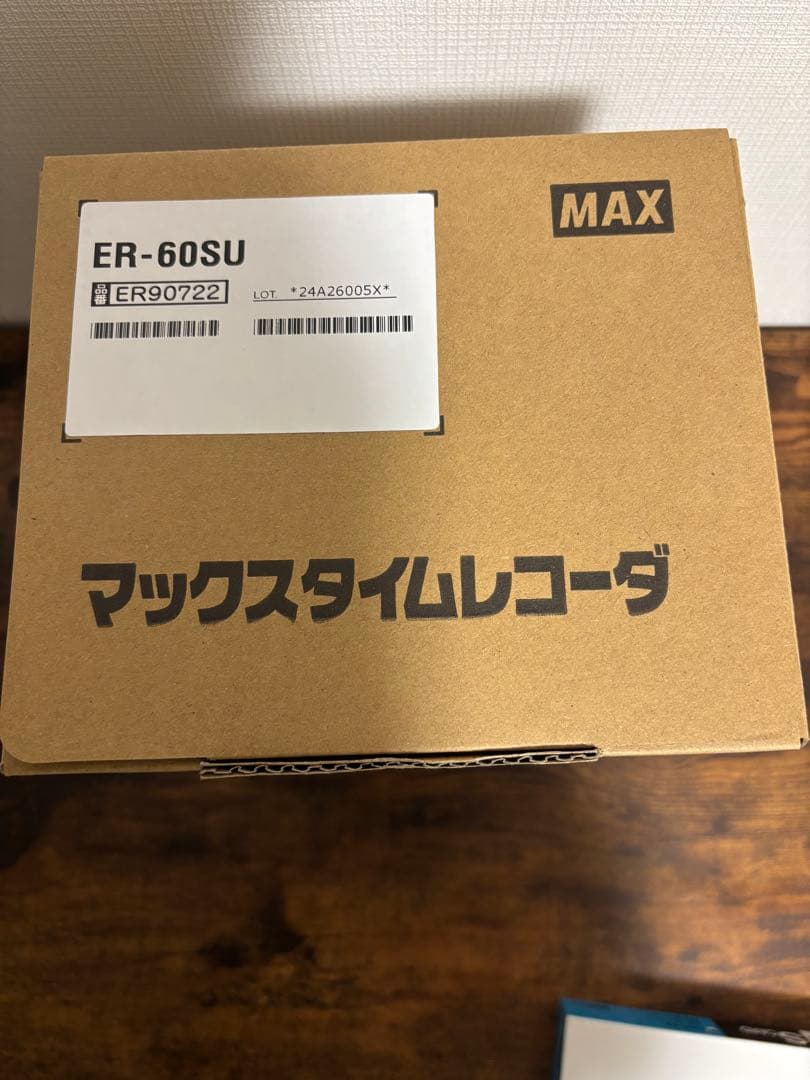 マックスタイムレコーダー ER-60SU 説明書付タイムカード100枚入1箱