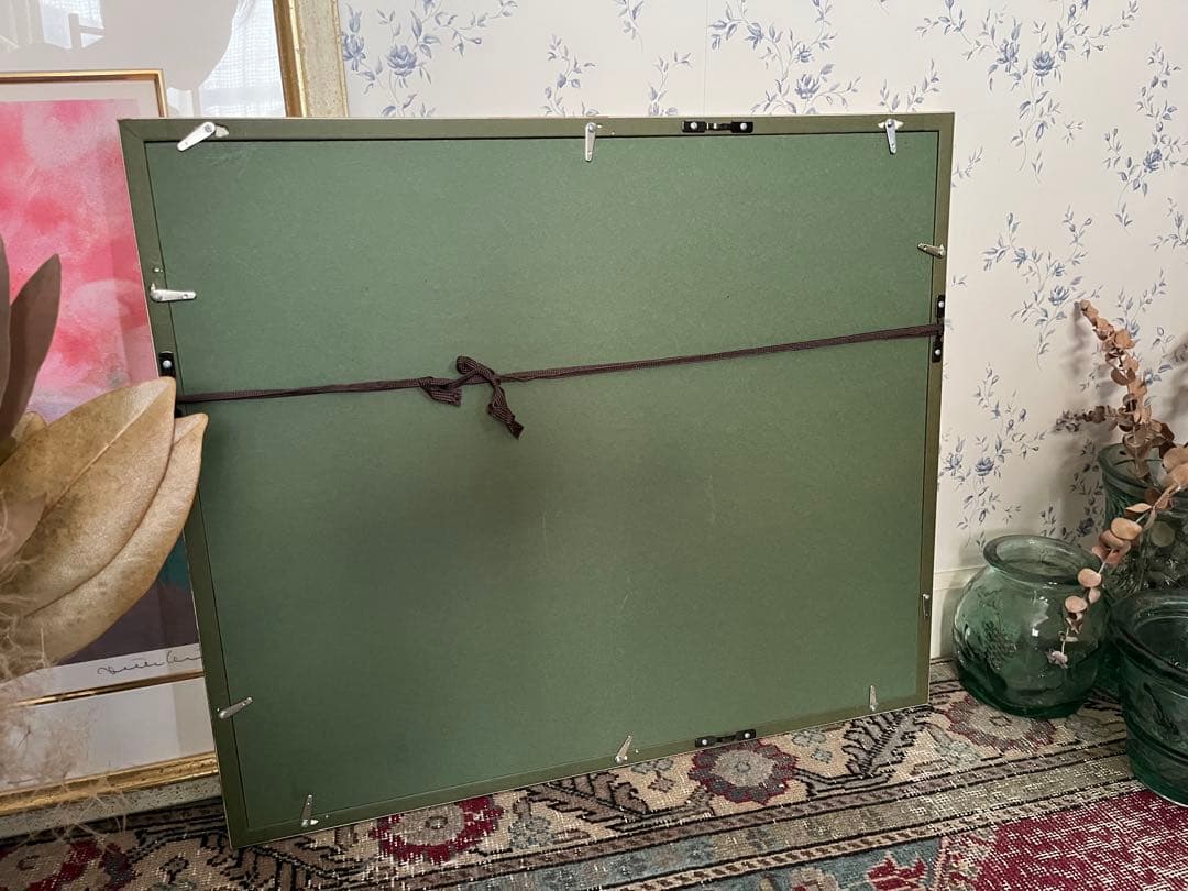 限定版画　47×55 ジニー・キム　ジクレー　サイン、ED、証明書　額入り　黄色