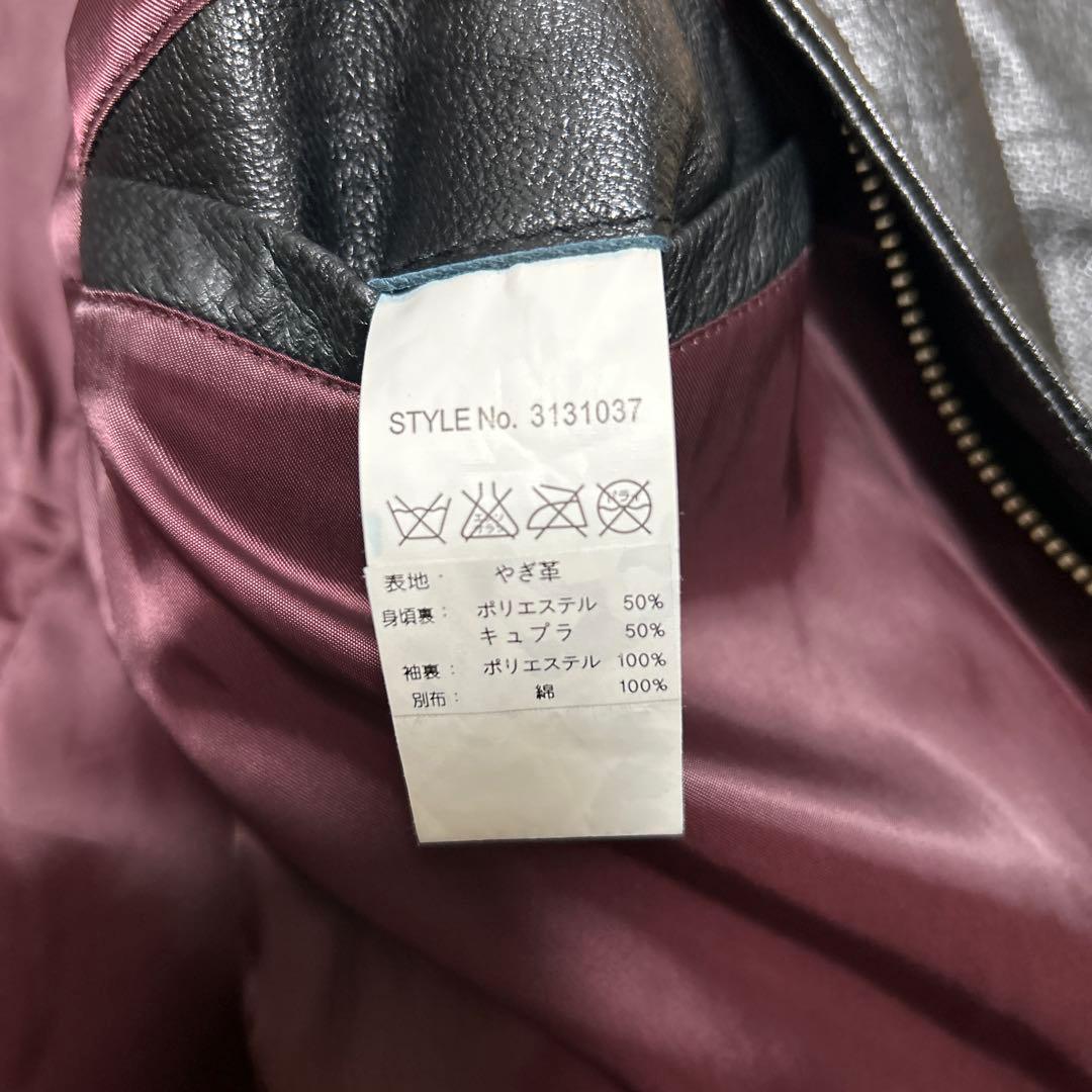 Schott ブラック シングルライダースジャケット M