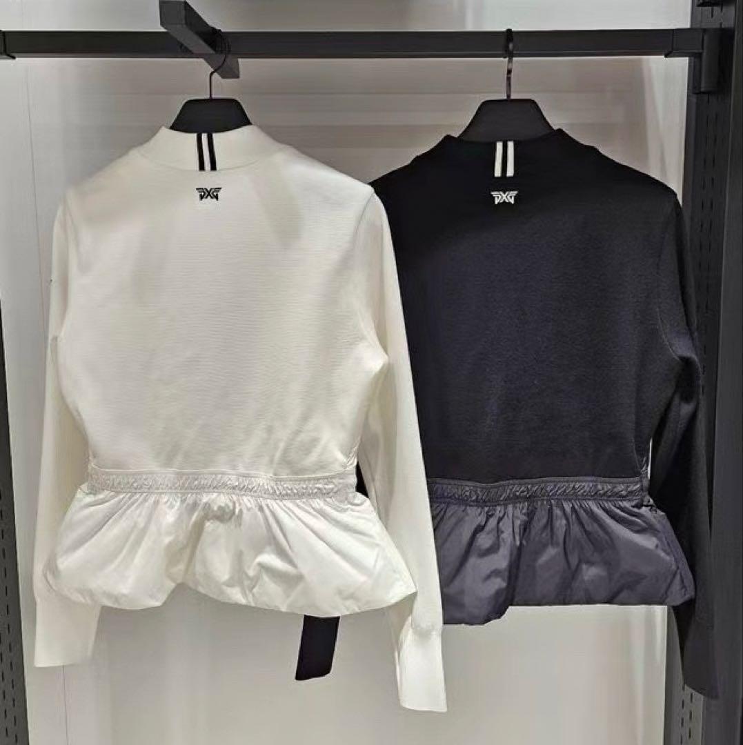 PXG 新作ゴルフ ウェア レディース ジャケット ダウン×ニット トップスL