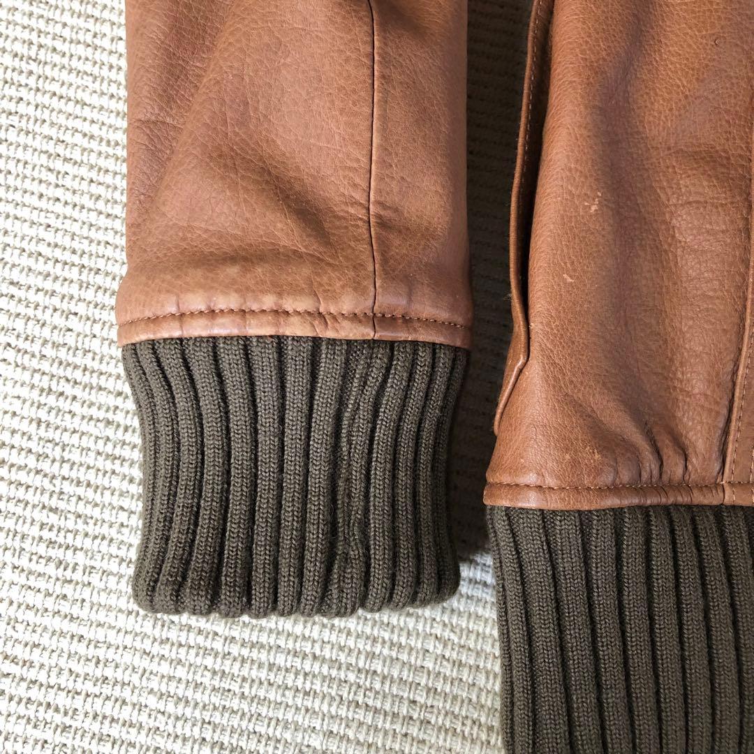 iNCERTUS UNITED ARROWS 牛革 レザージャケット ブルゾン