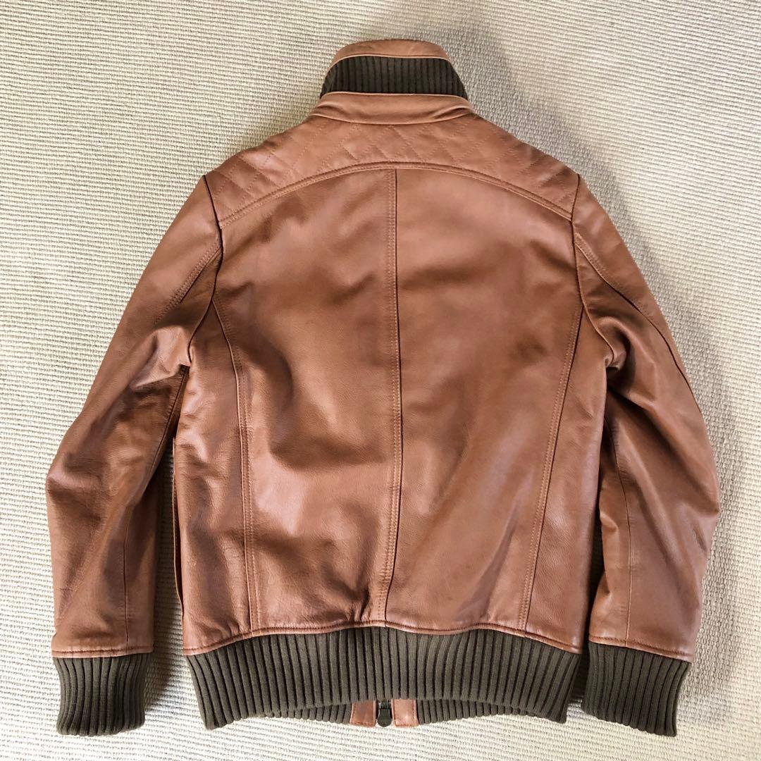 iNCERTUS UNITED ARROWS 牛革 レザージャケット ブルゾン