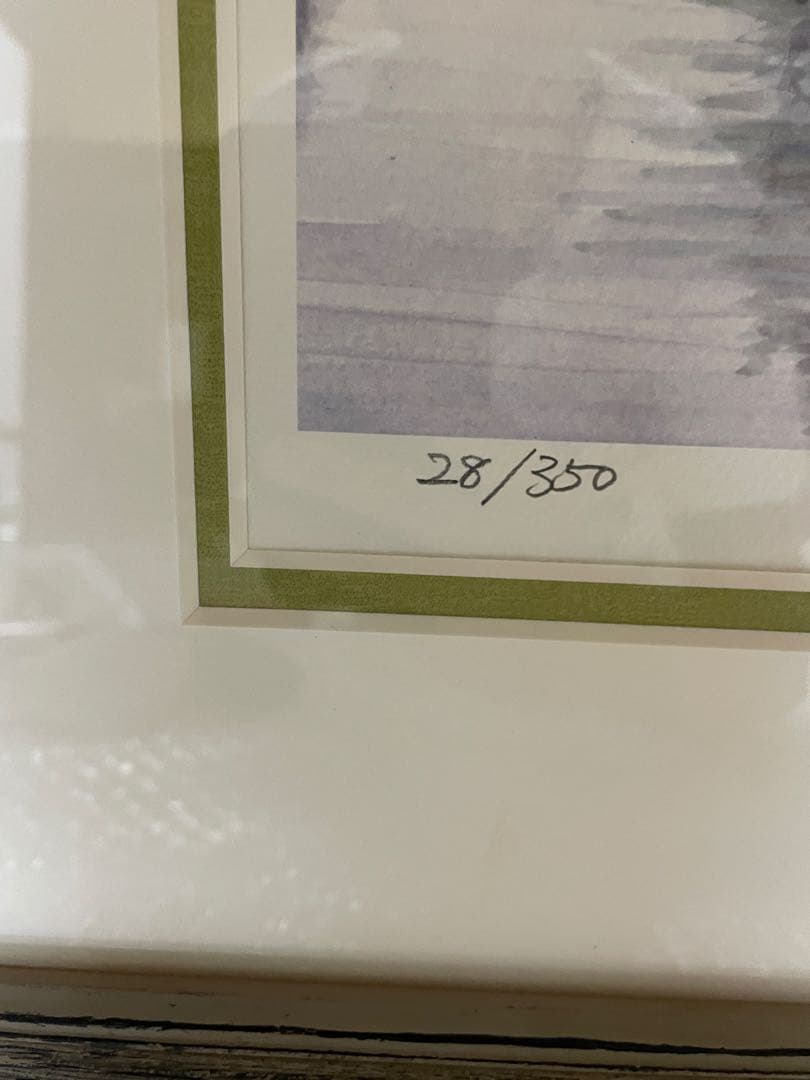 奥津国道ジグレー版画額装28／３５０