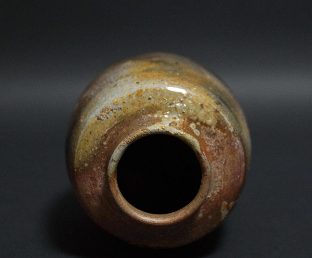 木村陶峰作　備前焼　茶入