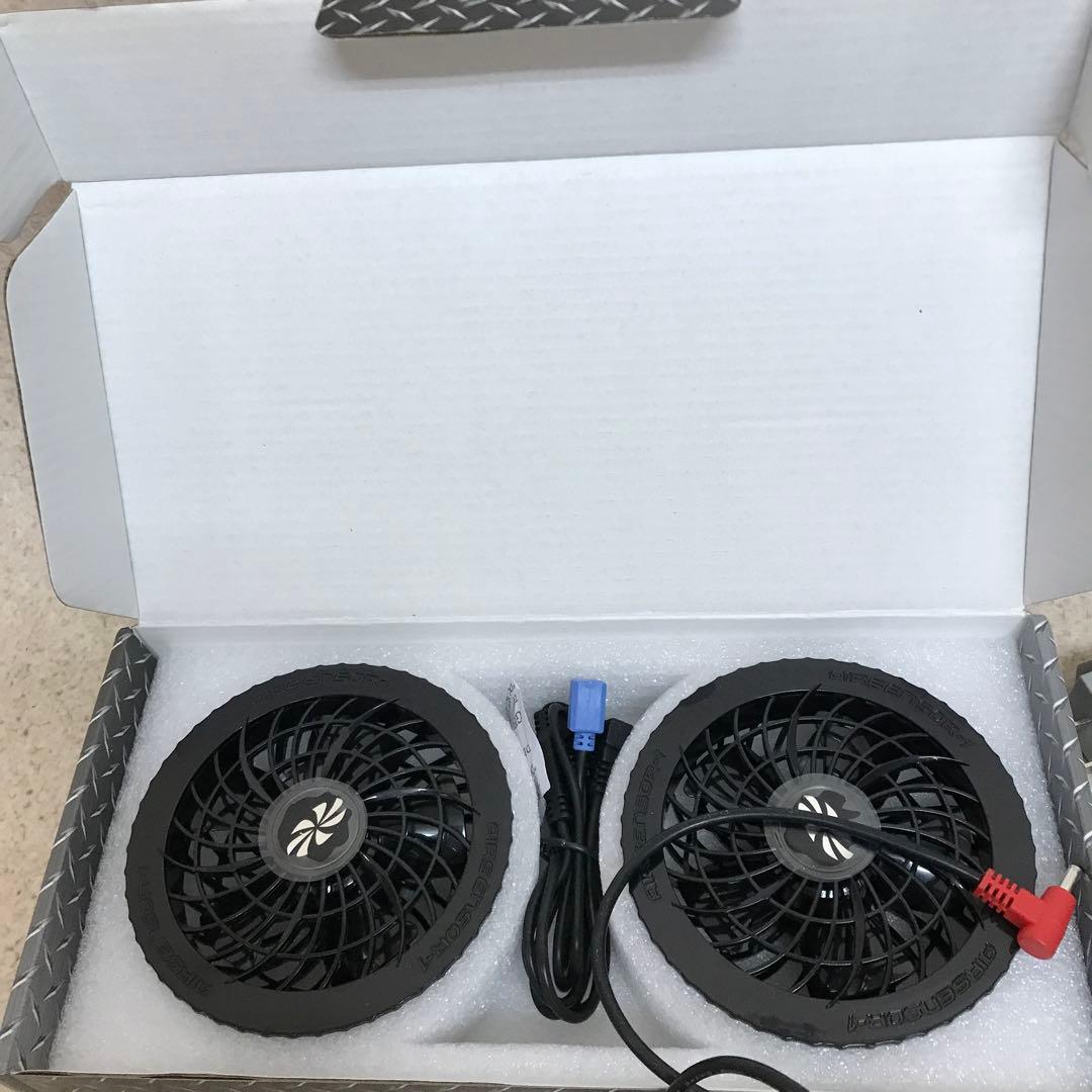 107 動作品 空調服用 ファン 4個セット バッテリー3個