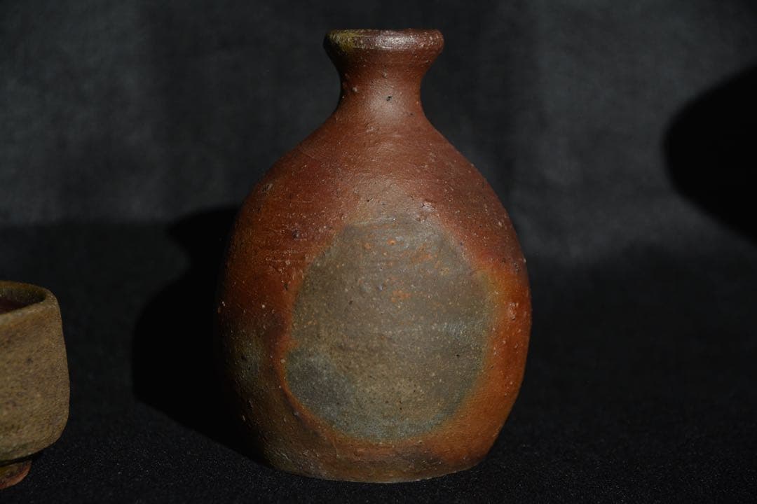 【中村六郎】 備前 酒器揃　徳利　酒呑