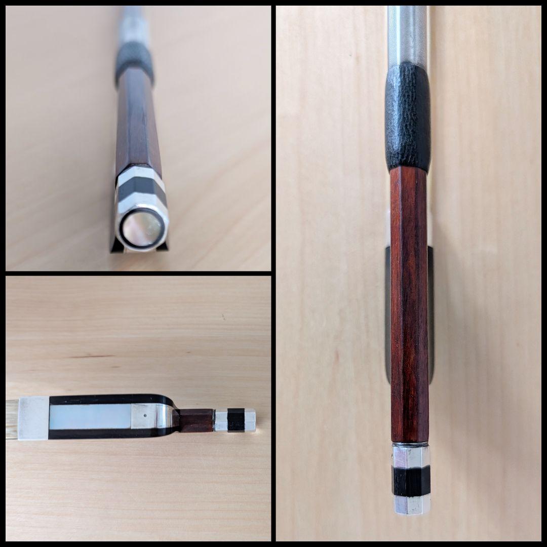 【チェロ弓】LEFIN 丸弓ドイツ 送料込 フルサイズ 中古