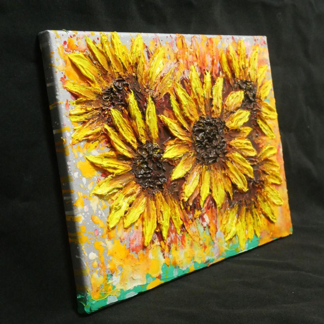 油絵 油彩 油彩画 絵 絵画【真夏の花】