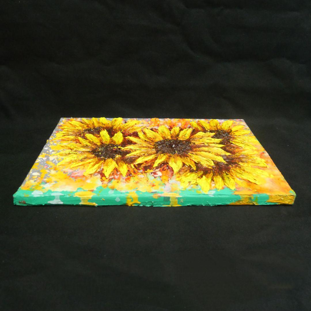 油絵 油彩 油彩画 絵 絵画【真夏の花】