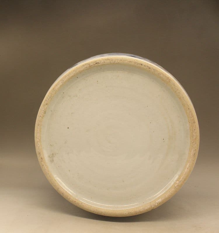 清光緒鯖牡丹花蓋缶 景徳鎮 陶磁器 装飾品 現代工芸品 美術品 置物