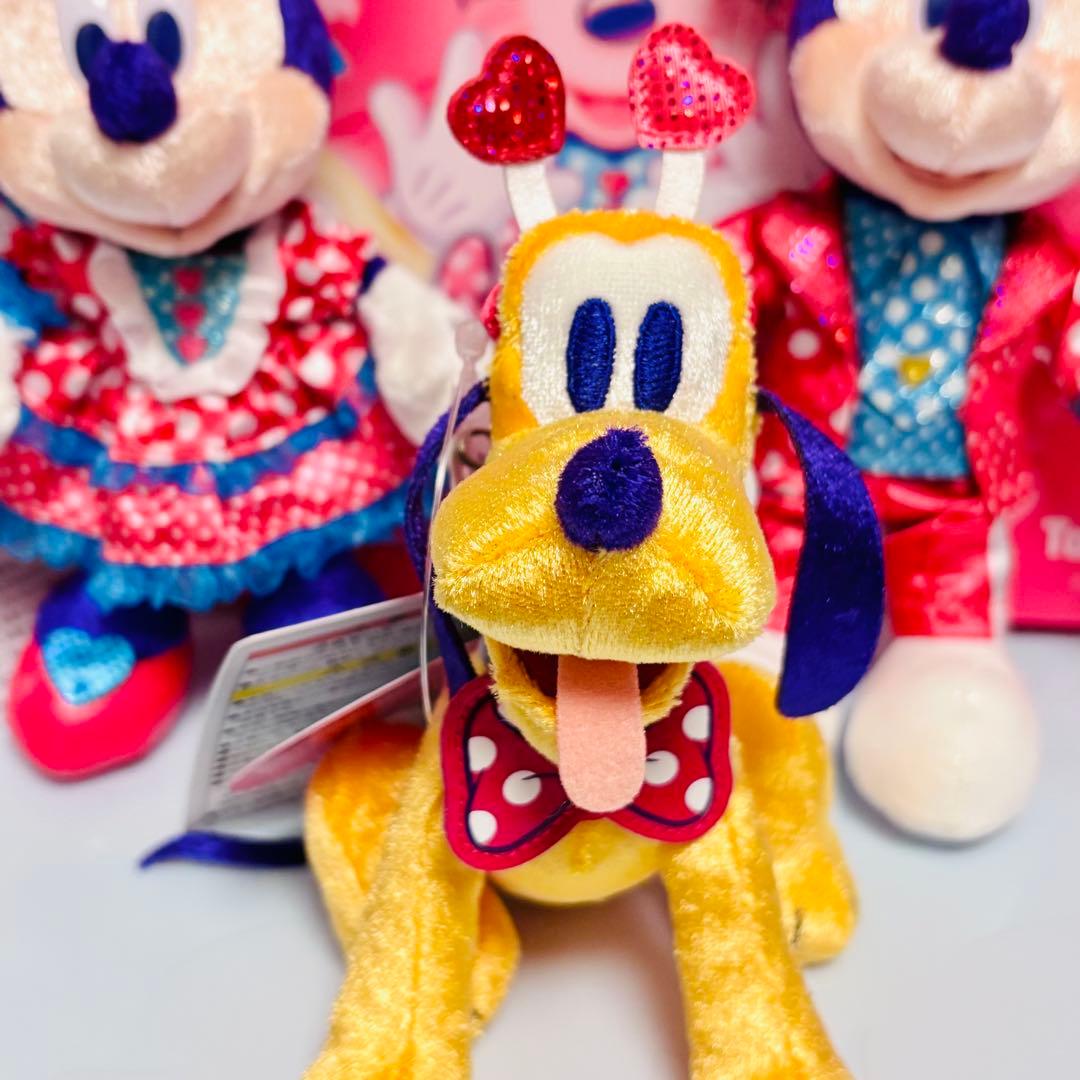 【匿名配送】　パルパルーザ　ぬいぐるみバッジ　ミニー　ミッキー　プルート