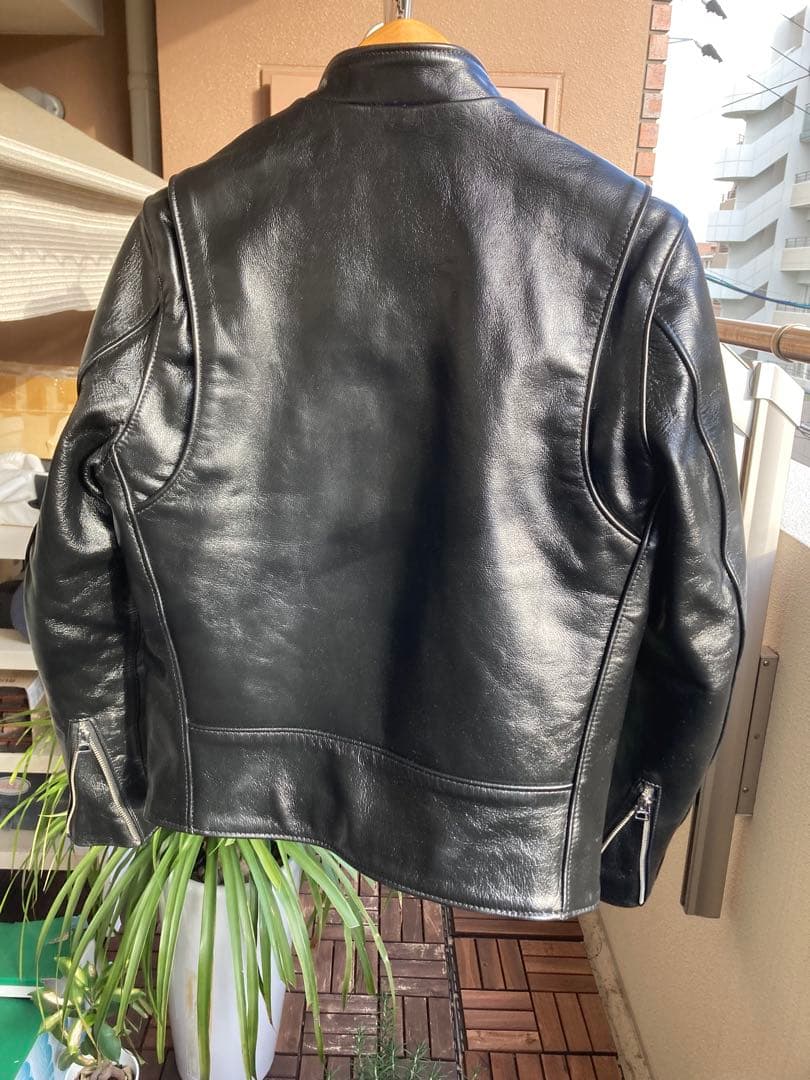 Schott 641XXH 馬革シングルライダース サイズ36 ブラック