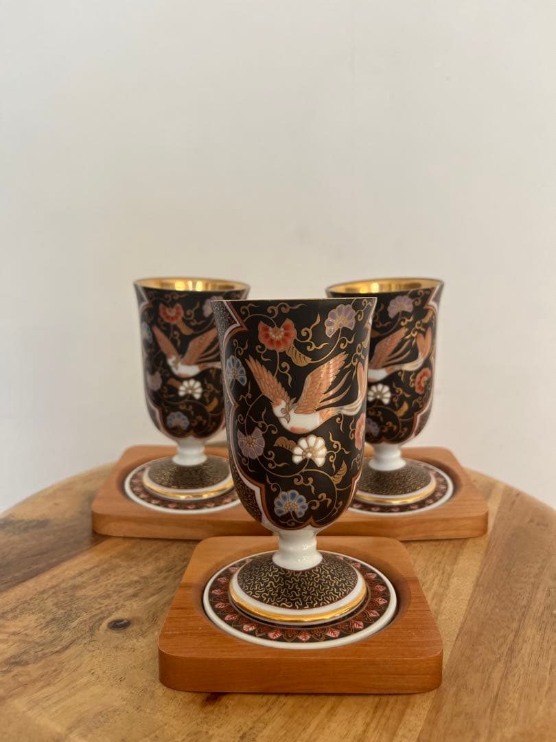 其泉窯 有田焼　ワイングラス・コースター　3個セット