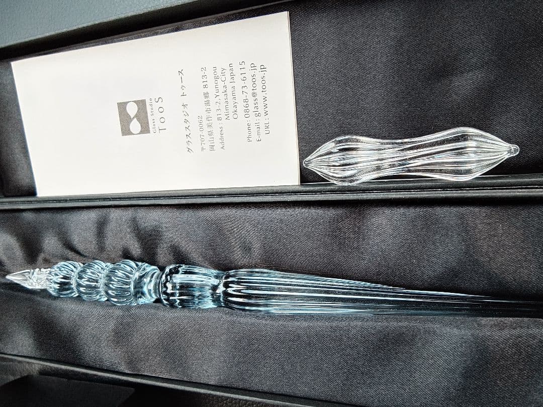 glass studio toos ガラスペン　ペンレスト　クラシックブルー