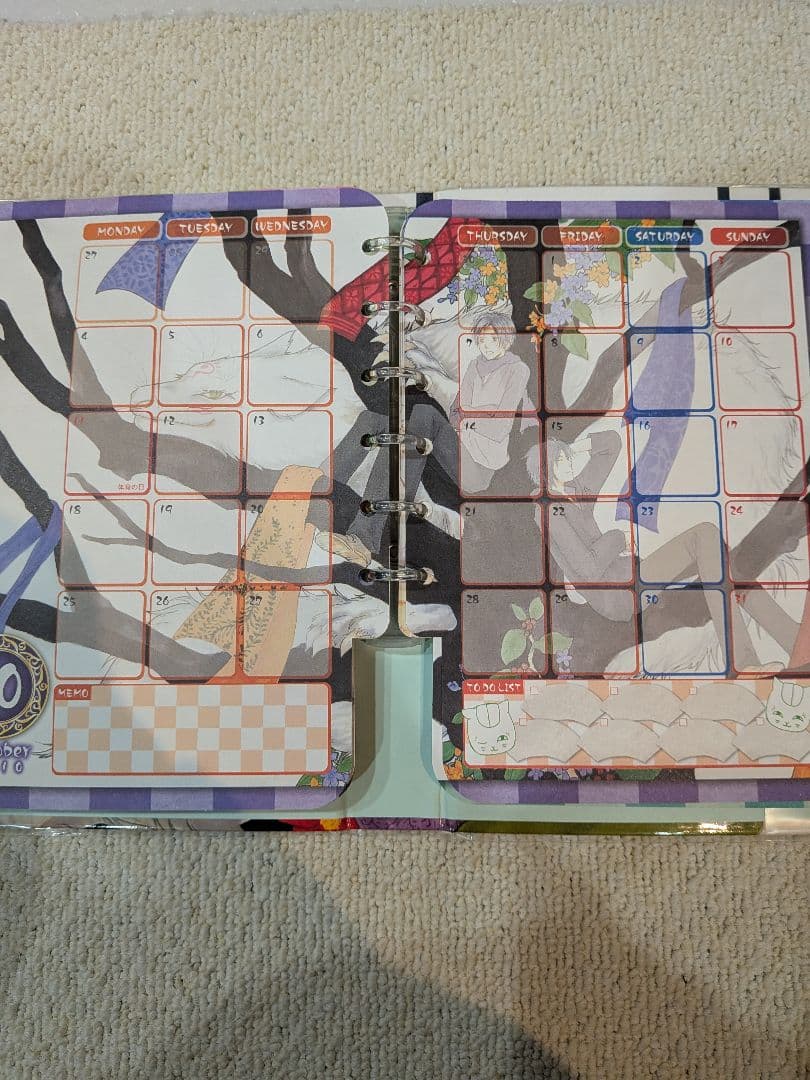夏目友人帳　スケジュール帳2010年　プロフィール帳　原画　激レア　当時物