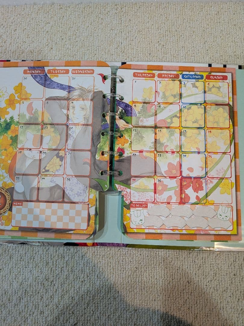 夏目友人帳　スケジュール帳2010年　プロフィール帳　原画　激レア　当時物