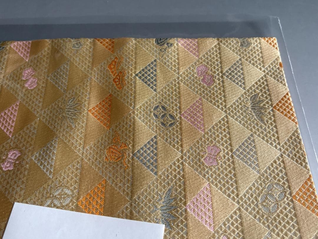 松竹梅鱗文様　名物裂　出服紗（出袱紗・出帛紗・出ぶくさ）No4